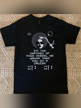 Lakeside Fantastic Voyage DJ Turntable Graphic Tee M Vinyl Record Aesthetic